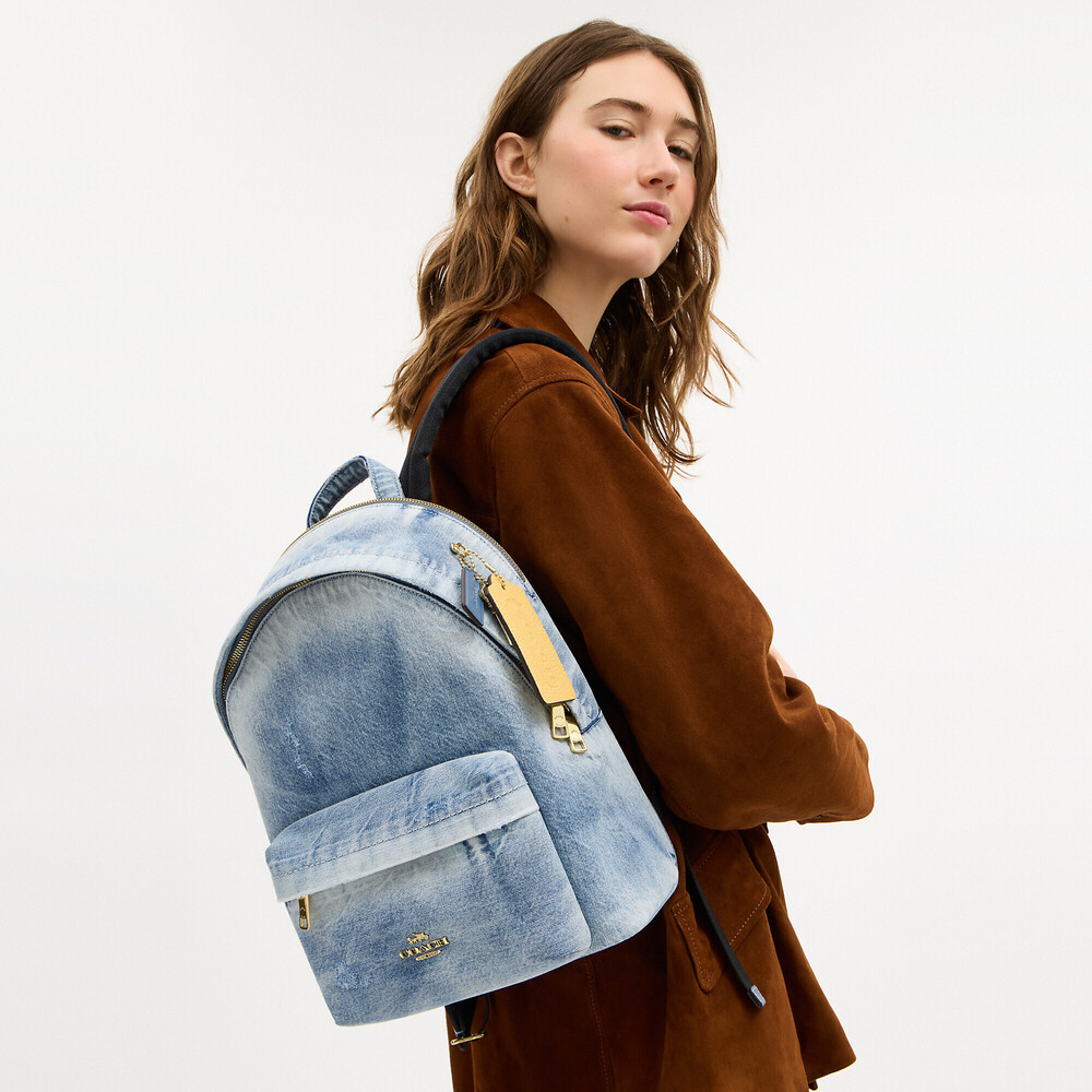 Coach Outlet Taylor Small Backpack In Loved Denim
